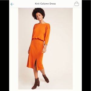 Anthropologie Knit Column Dress